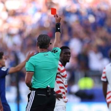 Fifa’s red card scandal crosses ‘Rubicon’ on to the pitch