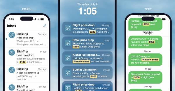 SlickTrip Launches App to Help Travelers Track Real-Time Flight Price Drops and Bucket-List Deals